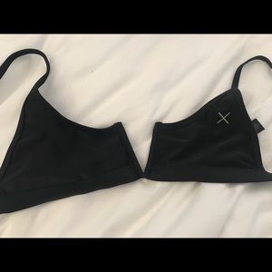 BoutineLA Manhattan Black V-Cut Tops (sm and med)